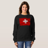 Sweatshirt Drapeau Suisse (Devant entier)