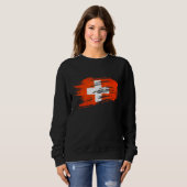 Sweatshirt Drapeau Suisse (Devant entier)