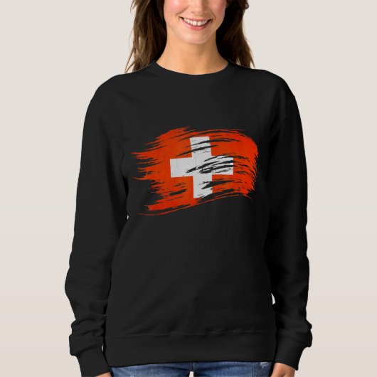 Sweatshirt Drapeau Suisse (Devant)