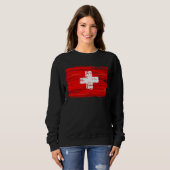 Sweatshirt Drapeau Suisse (Devant entier)