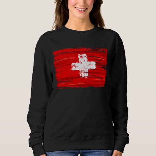 Sweatshirt Drapeau Suisse (Devant)