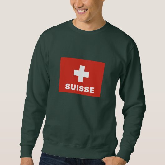 Sweatshirt Drapeau Suisse (Devant)