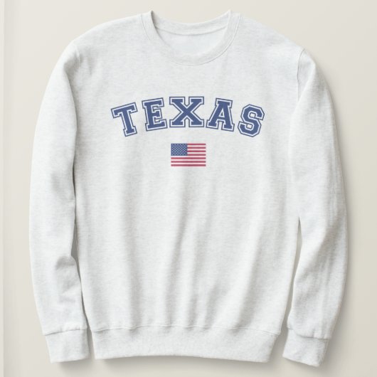 Sweatshirt Drapeau Texas State USA (Design devant)