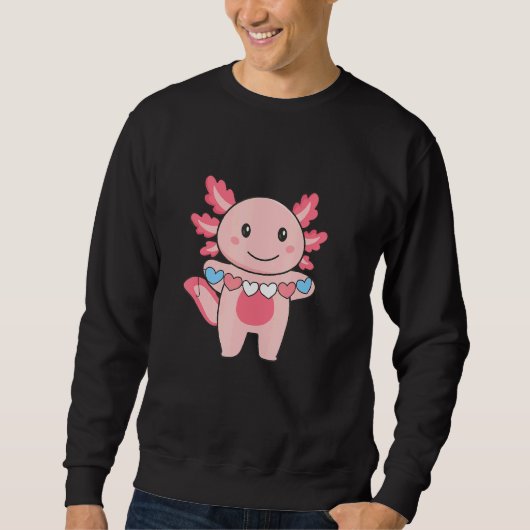 Sweatshirt Drapeau Transgenre Fierté Transgenre Lgbtq Axolotl (Devant)
