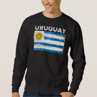 Sweatshirt Drapeau Uruguay Vintage