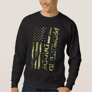 Sweatshirt Drapeau Us Promu À Papa Joyeux Père Jour Vétérinai