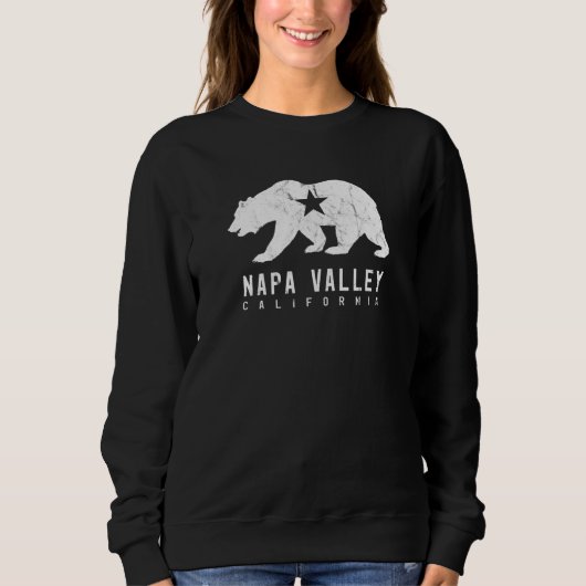Sweatshirt Drapeau vinicole de Californie Napa (Devant)