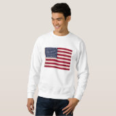Sweatshirt Drapeau vintage (Devant entier)