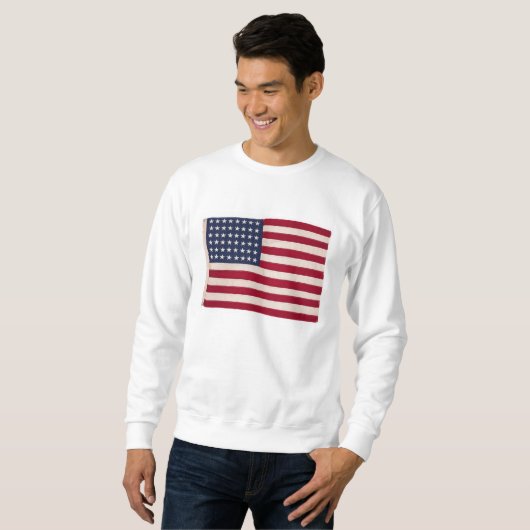 Sweatshirt Drapeau vintage (Devant entier)