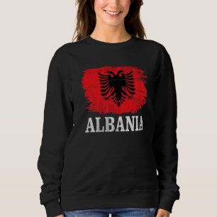 Sweatshirt Drapeau Vintage Albanie Pour Albanais