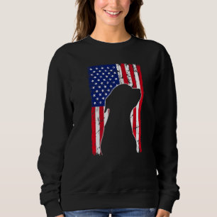 Sweatshirt Drapeau vintage américain Rottweiler Chien Papa Ma