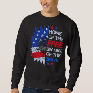 Sweatshirt Drapeau Vintage américain Tournesol Patriotique 4t