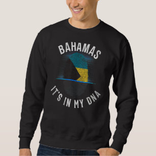 Sweatshirt Drapeau vintage Bahamas Il Dans Mon Dna Bahamian