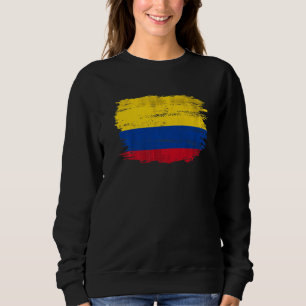 Sweatshirt Drapeau Vintage Colombie Pour Colombien