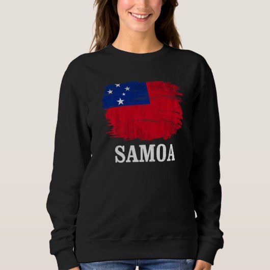 Sweatshirt Drapeau Vintage Samoa pour Samoan (Devant)