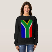 Sweatshirt Drapeau Vintage sud-africain (Devant entier)