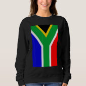 Sweatshirt Drapeau Vintage sud-africain (Devant)