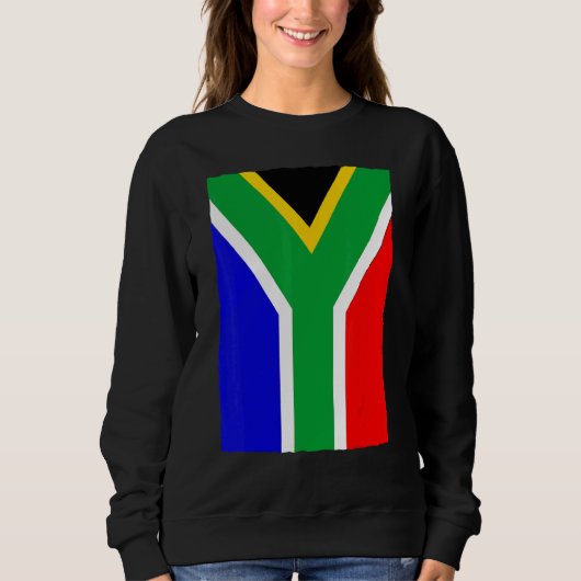 Sweatshirt Drapeau Vintage sud-africain (Devant)