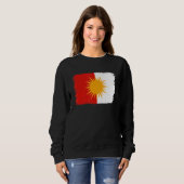 Sweatshirt Drapeau Yezidi Ezidi (Devant entier)