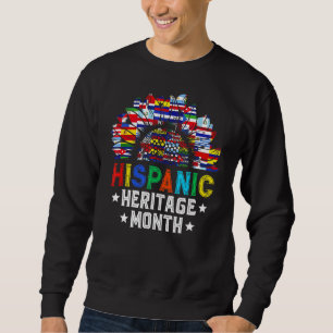 Sweatshirt Drapeaux de décoration du Mois du patrimoine hispa