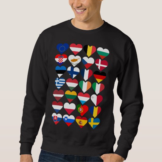 Sweatshirt Drapeaux de l'Union européenne (Devant)