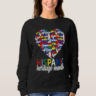 Sweatshirt Drapeaux de tous les pays du mois du patrimoine hi