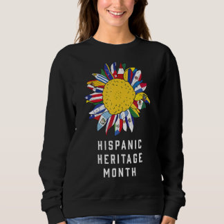 Sweatshirt Drapeaux des pays latinos du mois du patrimoine hi