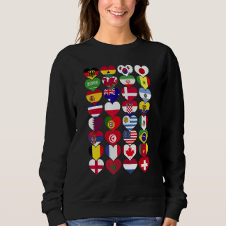 Sweatshirt Drapeaux du monde Pays du monde International