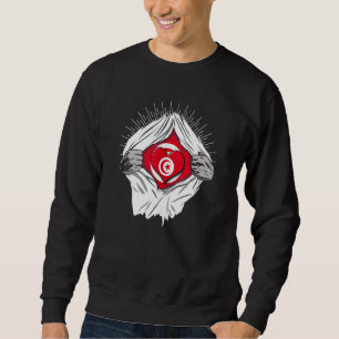 Sweatshirt Drapeaux tunisiens maison de la Tunisie
