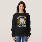 Sweatshirt Draught Scotland Horse for Horseback Rider Clydesd (Devant entier)