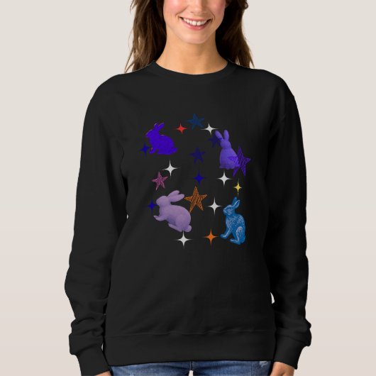 Sweatshirt Dreamy Galaxy Bunnies (Devant)