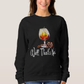 Sweatshirt Drinking Bourbon Wine Mens Womens (Devant)