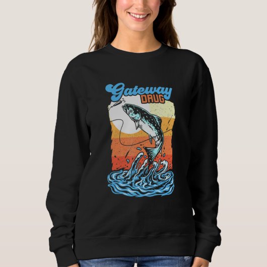Sweatshirt Drogue De Porte Pour La Pêche À La Basse Et Le Pêc (Devant)