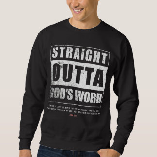 Sweatshirt Droit devant les dieux Parole Jean 3 16 Jésus chré