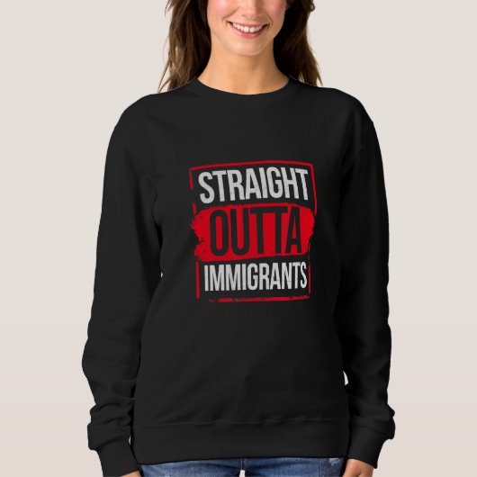 Sweatshirt Droit Devant Les Immigrants (Devant)