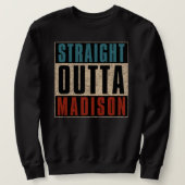 Sweatshirt Droit devant Madison Wisconsin WI (Design devant)