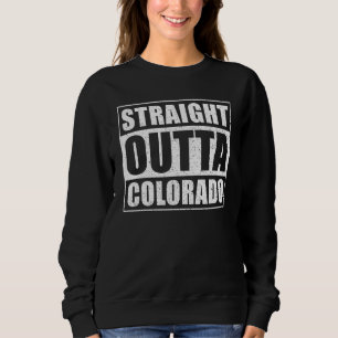 Sweatshirt Droit En Périphérie Colorado Etats-Unis Etat fédér
