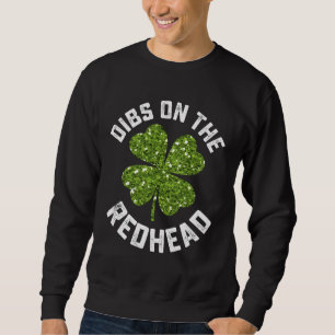 Sweatshirt Droit sur la rousse Shamrock de la Saint-Patrick