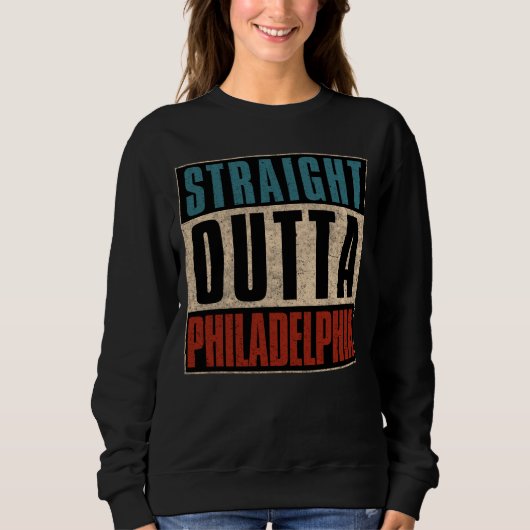Sweatshirt Droite en direction de Philadelphie Pennsylvanie P (Devant)
