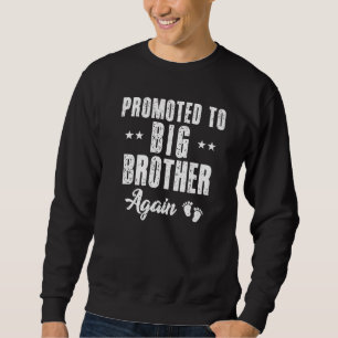 Sweatshirt Drôle À Nouveau Promu Grand Frère Vintage Plus Âgé