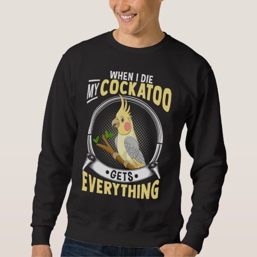 Sweatshirt Drôle Amitié Cockatoo Citation Parrot Oiseau Amour (Devant)