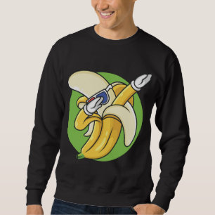 Sweatshirt Drôle Banane Dabbing Danser Fruit mignon Vegan Lov