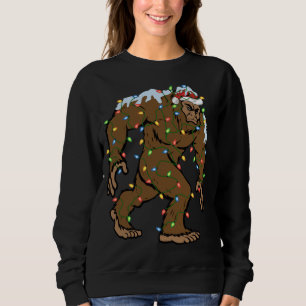 Sweatshirt Drôle Bigfoot Noël Cadeau Santa Chapeau Bigfoot No