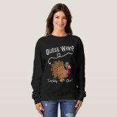 Sweatshirt Drôle cadeau de grâces à la Turquie - Devinez ce q (Devant entier)