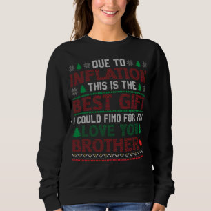 Sweatshirt Drôle cadeau de Noël mettant en vedette l'amour du