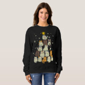 Sweatshirt Drôle cadeau de Noël pour enfant Adulte Noël Arbre (Devant entier)