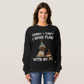Sweatshirt Drôle Carlin Chien devis pour les amateurs de carl (Devant entier)