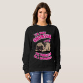 Sweatshirt Drôle Carlin ronfler Motorcycle Biker Amoureux des (Devant entier)