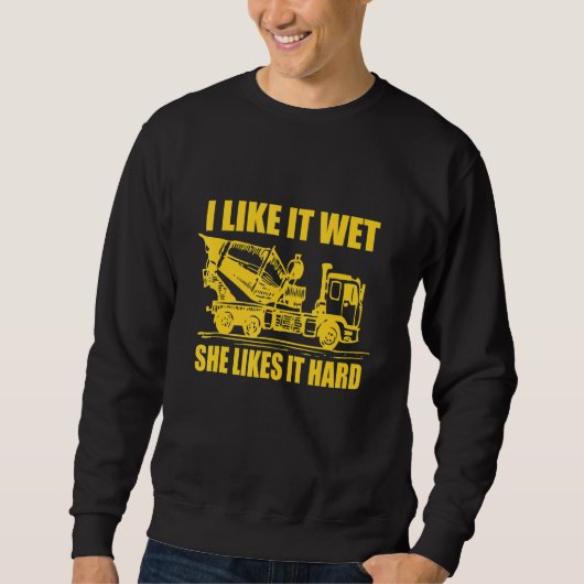 Sweatshirt Drôle Cement Mixer Citation Cement Truck Cool pour (Devant)