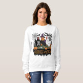 Sweatshirt Drôle Costume Halloween poulet Saison Éffrayante (Devant entier)